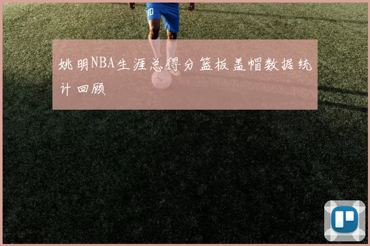 姚明NBA生涯总得分篮板盖帽数据统计回顾