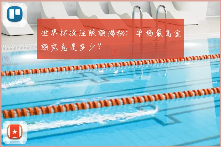 世界杯投注限额揭秘:单场最高金额究竟是多少?