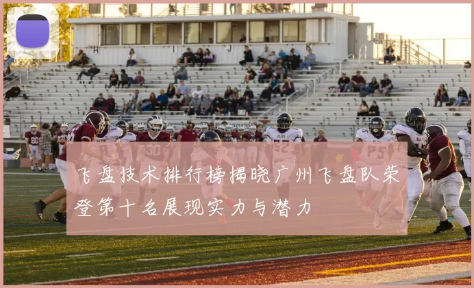 飞盘技术排行榜揭晓广州飞盘队荣登第十名展现实力与潜力